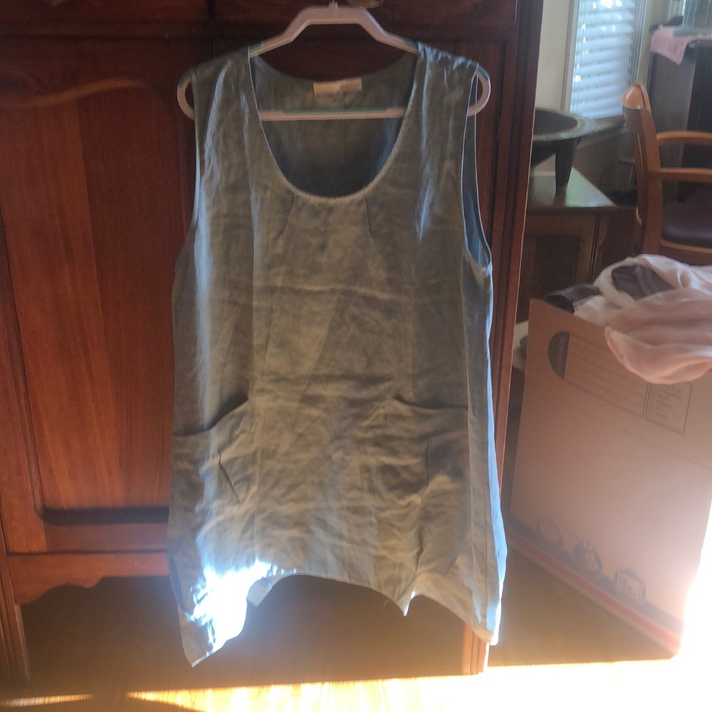 Sage green tunic/overlay. YEA designs. Quality and funky